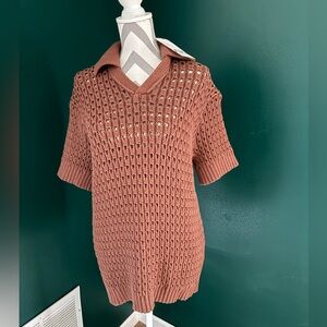 NWT Zara Brown Knit Sweater